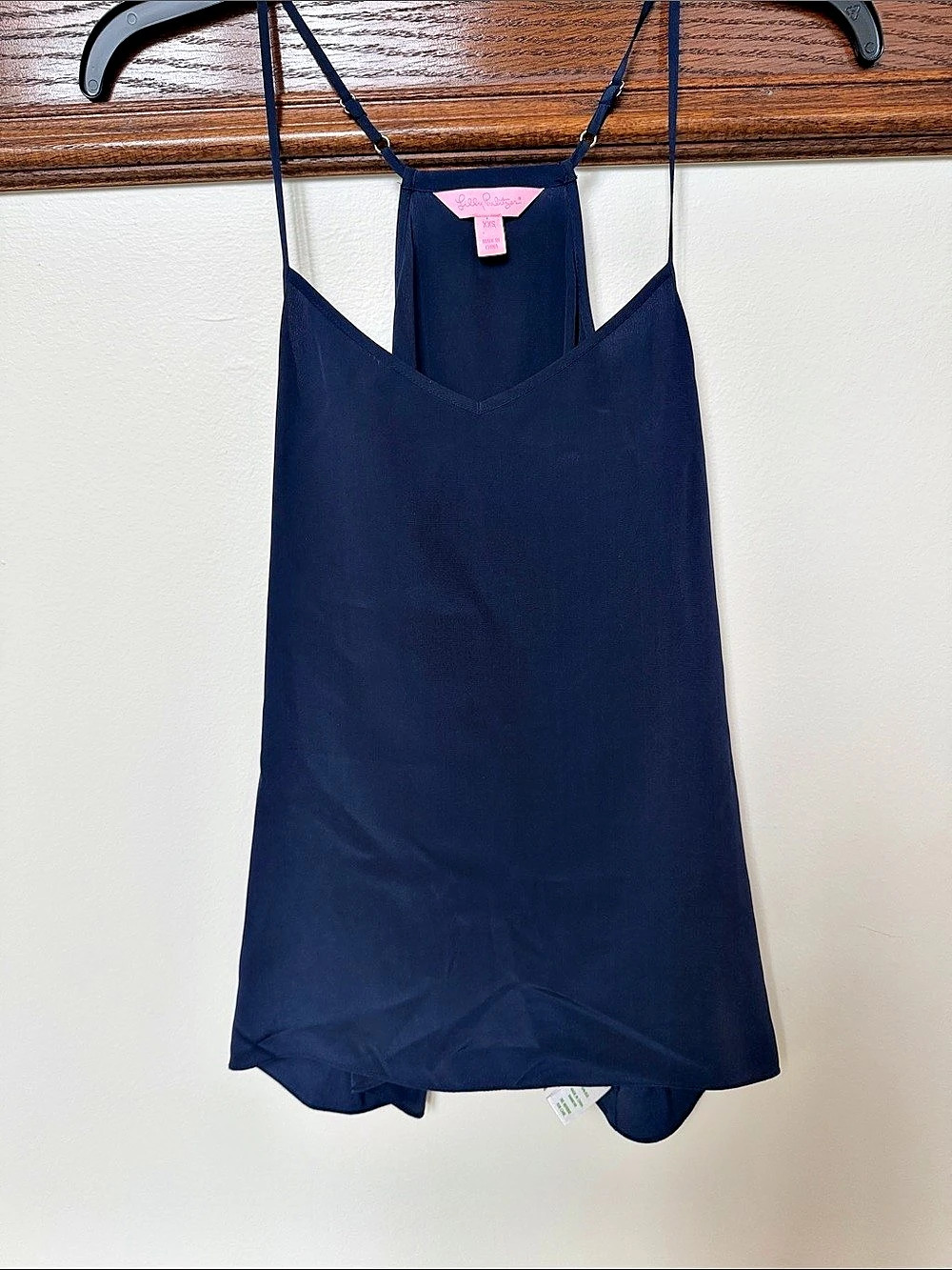 Lilly Pulitzer Dusk Silk Tank Top Blue XXS